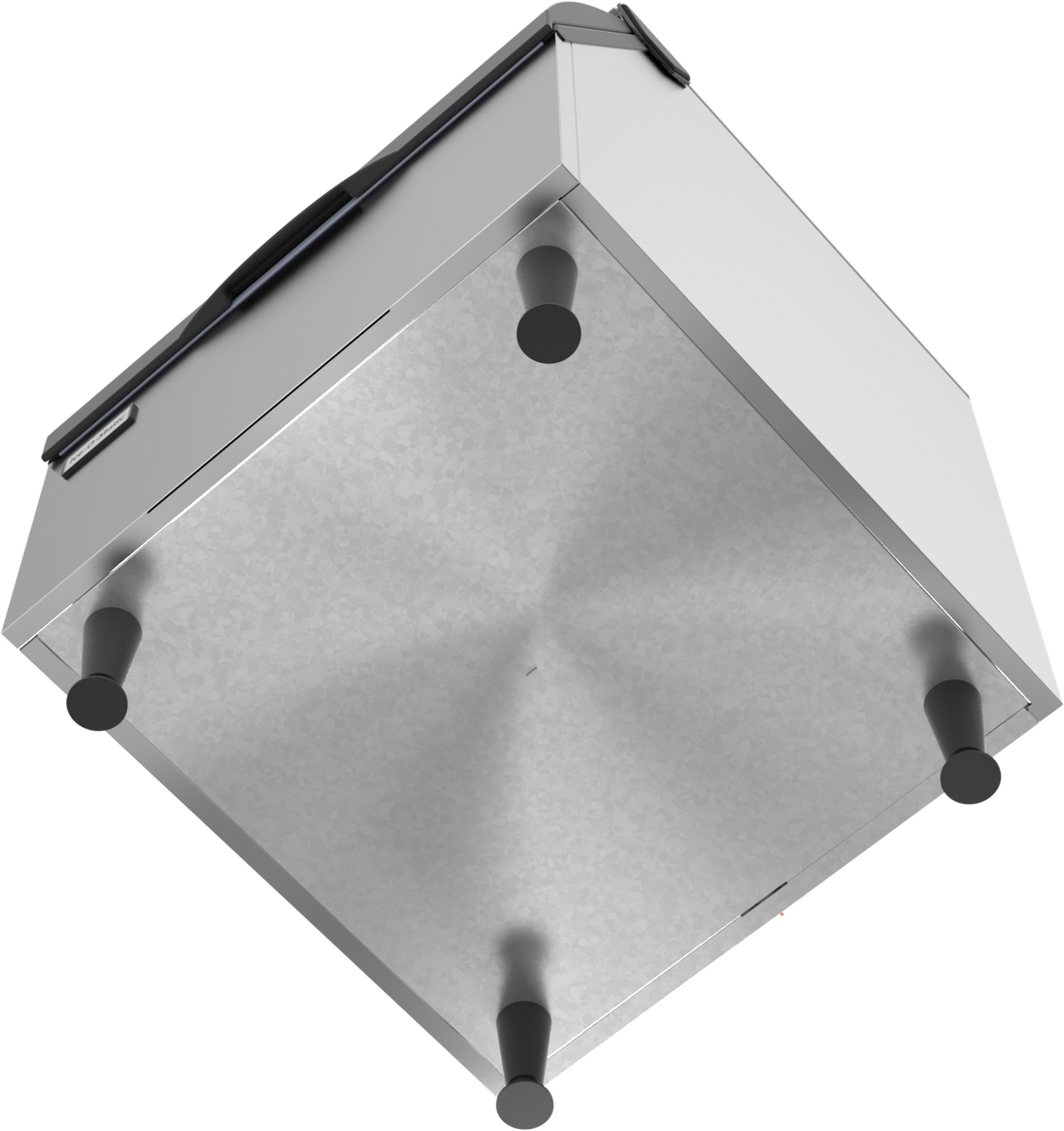 Ice-O-Matic B40 30 inch ice storage bin, 344 lb capacity, bottom view