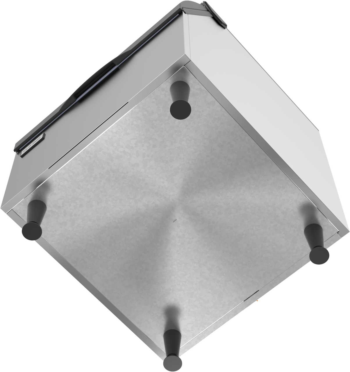 Ice-O-Matic B40 30 inch ice storage bin, 344 lb capacity, bottom view