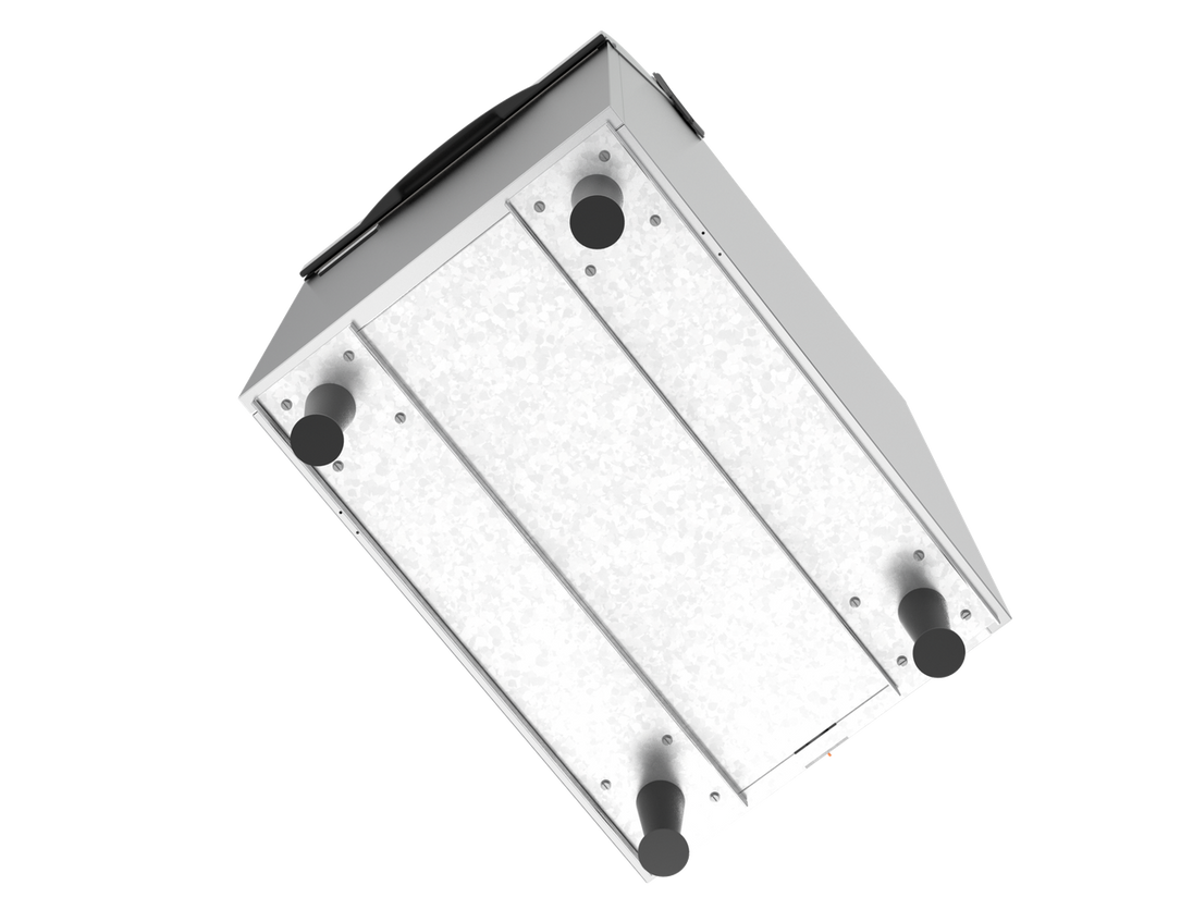 Ice-O-Matic B42 22 inch ice storage bin, 351 lb capacity, bottom view