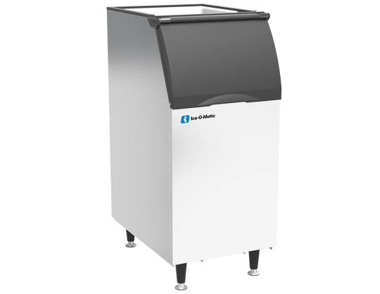 Ice-O-Matic B42 22 inch ice storage bin, 351 lb capacity, left angle view
