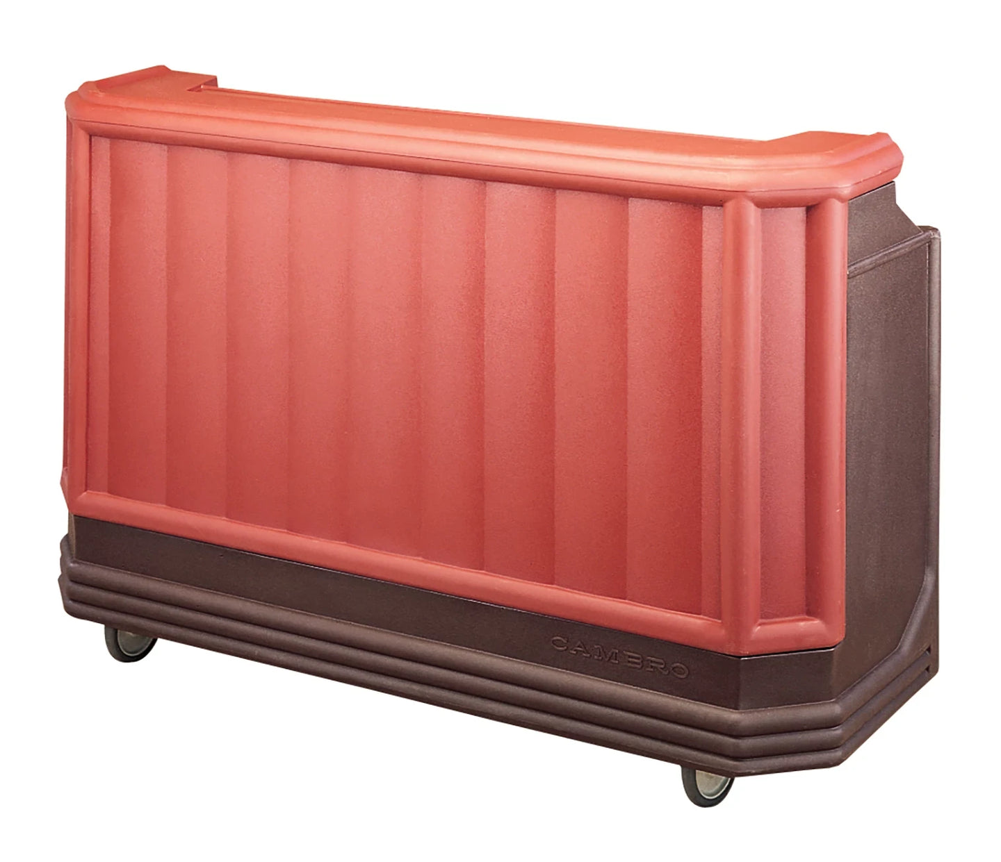 Cambro BAR730189 large portable beverage bar in Mahogany
