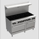 BakeMax BAS60O 60 Inch Gas Range with 10 Open Cast Iron Burners and 2 Ovens — Supplyza