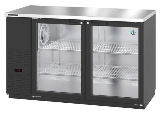Hoshizaki BB59-G two-section glass door back bar refrigerator