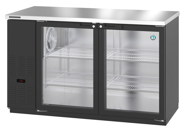 Hoshizaki BB59-G two-section glass door back bar refrigerator