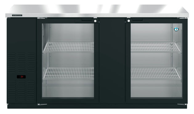 Hoshizaki BB69-G glass door back bar refrigerator front view