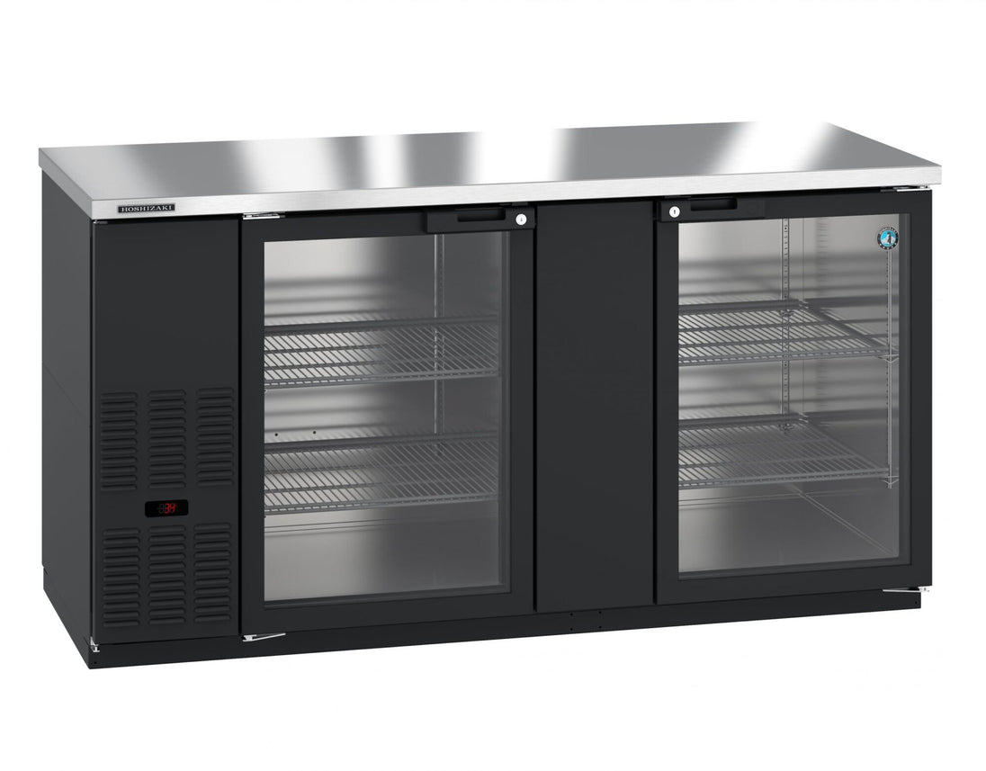 Hoshizaki BB69-G glass door back bar refrigerator right side view