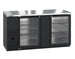 Hoshizaki BB69-G glass door back bar refrigerator right side view