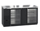 Hoshizaki BB69-G glass door back bar refrigerator right side view