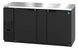 Hoshizaki BB69 two-section back bar refrigerator with solid doors