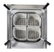 BakeMax BM6ME010 15 Inch Pasta Cooker Electric with 10 Liter Tank Stainless Steel — BakeMax manufacturer photo, top view