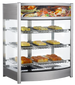 BakeMax BMCBF25 25 Inch Heated Display Case Full Service Countertop Stainless Steel and Glass — BakeMax manufacturer photo, with product