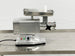 BakeMax BMMG003 15 Inch Electric Meat Grinder Aluminum with Gear Drive — BakeMax manufacturer photo, side view showing controls