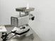 BakeMax BMMG004 660 lbs per hour Electric Meat Grinder Countertop Aluminum — BakeMax manufacturer photo, rear view with controls