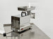 BakeMax BMMG005 2 HP Electric Meat Grinder #32 Hub Gear Drive Countertop — BakeMax manufacturer photo, back left view with controls
