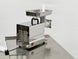 BakeMax BMMG005 2 HP Electric Meat Grinder #32 Hub Gear Drive Countertop — BakeMax manufacturer photo, back left view with controls