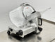 BakeMax BMMSM12 12 Inch Manual Meat Slicer Gravity Feed Anodized Aluminum — BakeMax manufacturer photo, front left view
