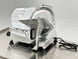 BakeMax BMMSM12 12 Inch Manual Meat Slicer Gravity Feed Anodized Aluminum — BakeMax manufacturer photo, front right view