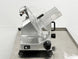 BakeMax BMMSM12 12 Inch Manual Meat Slicer Gravity Feed Anodized Aluminum — BakeMax manufacturer photo, left side view