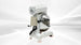 BakeMax BMPME20 20 Quart Planetary Mixer Gear Driven Countertop with Attachments — BakeMax manufacturer photo, back left view