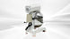 BakeMax BMPME20 20 Quart Planetary Mixer Gear Driven Countertop with Attachments — BakeMax manufacturer photo, back left view