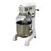 BakeMax BMPME30 20 Inch Wide Electric Planetary Mixer 30 Quarts with Attachments — BakeMax manufacturer photo, front view with bowl fitted