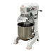 BakeMax BMPME30 20 Inch Wide Electric Planetary Mixer 30 Quarts with Attachments — BakeMax manufacturer photo, front view with bowl fitted