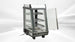 BakeMax BMTSC14 14 Inch Titan Series Heated Display Case Countertop Self Service — BakeMax manufacturer photo, front left view with rear door open