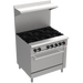 BakeMax BAS36O 36 Inch Gas Range with 6 Burners 30000 BTU Standard Oven — BakeMax manufacturer photo, burner gas range with bakery oven