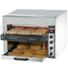 BakeMax BMCT450 3-Slice Wide Conveyor Toaster Countertop Electric with Quartz Elements — BakeMax manufacturer photo, conveyor toaster with toast