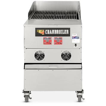 Cookshack CB024 24 inch pellet fired commercial charbroiler with cast iron grates