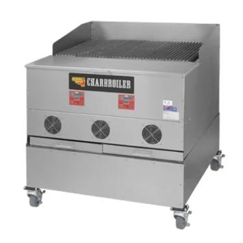 Cookshack CB036 36 inch pellet fired commercial charbroiler with six cast iron grates