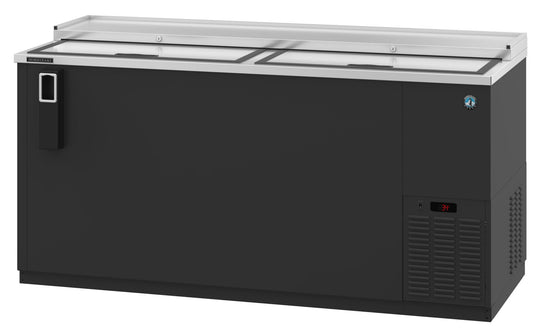 Hoshizaki CC65 two-section back bar bottle cooler with slide top doors