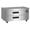 Hoshizaki CF49B chef base freezer right side view showing condenser location