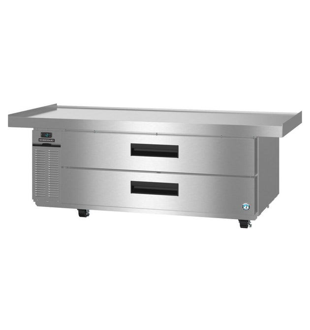 Hoshizaki CF72B-L 72 inch Steelheart chef base freezer, left side view