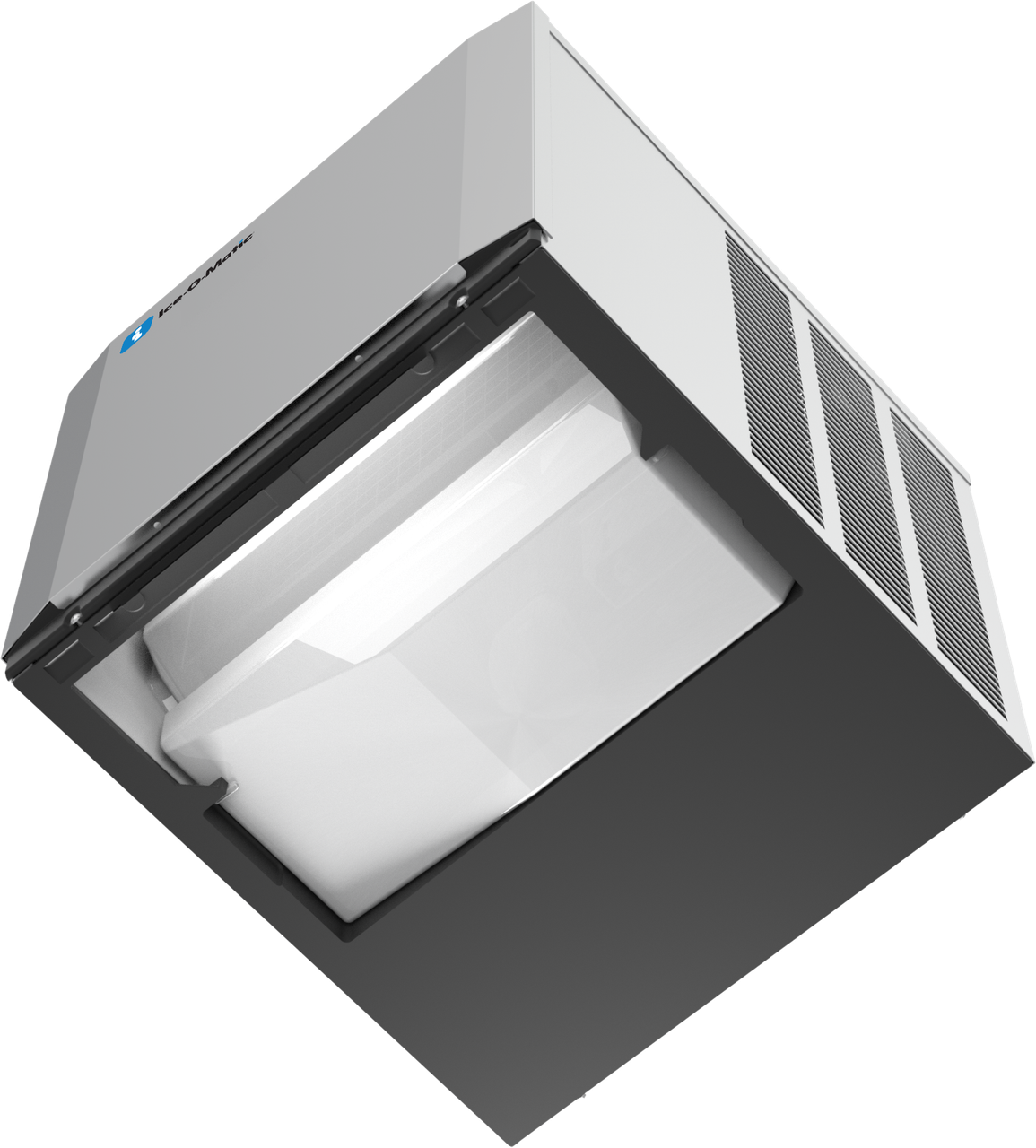Ice-O-Matic CIM0520HA90 modular ice machine head, Elevation Series half cube, bottom view