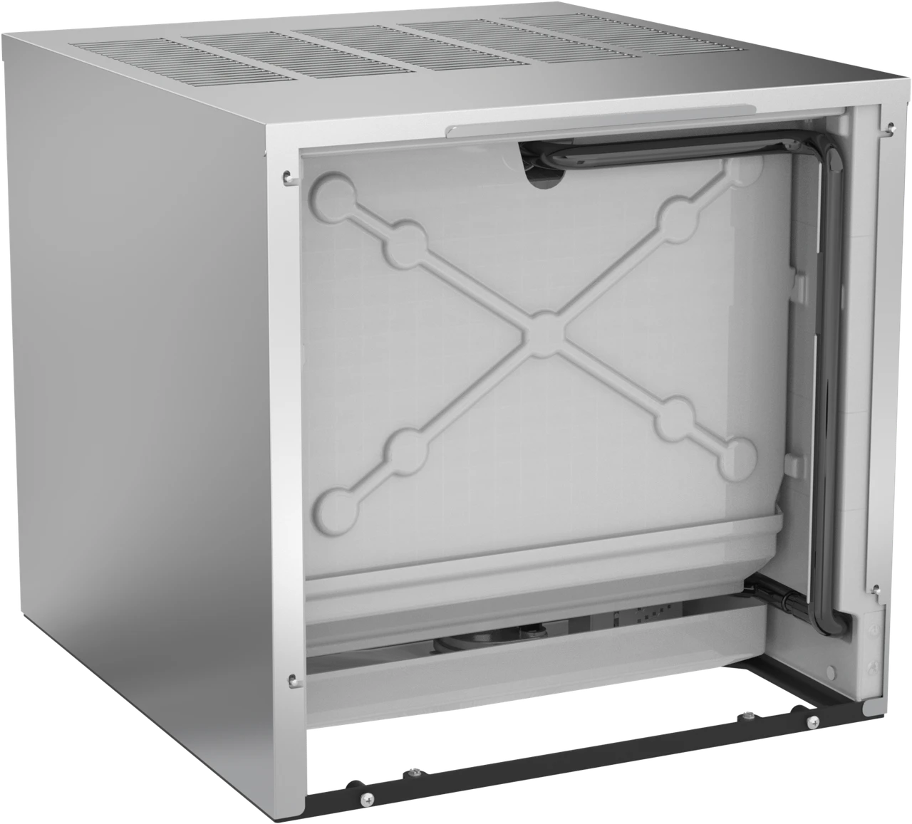 Ice-O-Matic CIM0520FA90 modular ice machine head, Elevation Series full cube, interior view