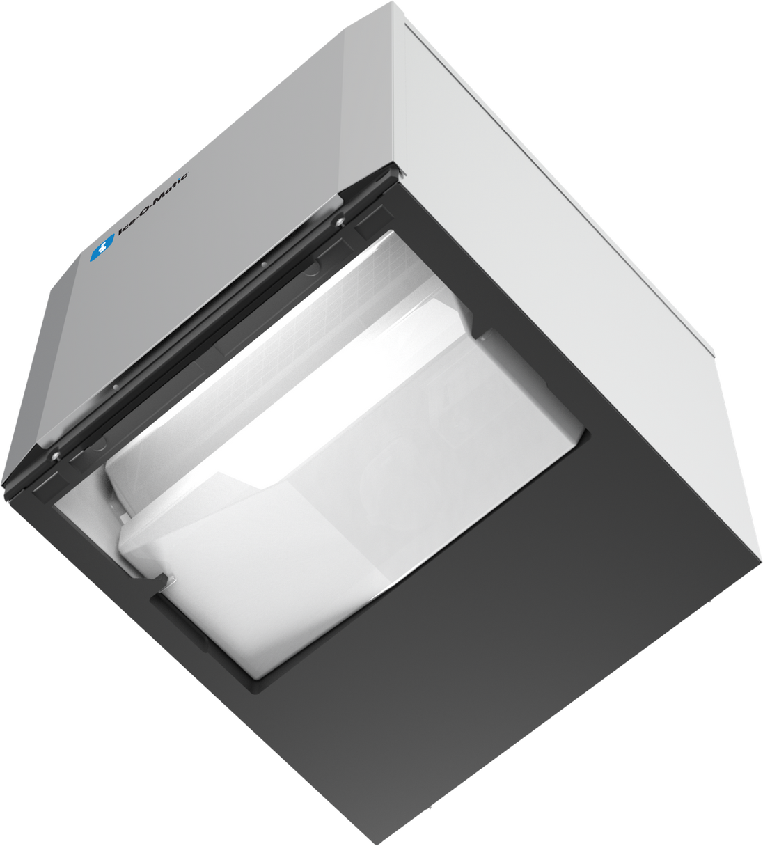 Ice-O-Matic CIM0520HT90 modular ice machine head, Elevation Series half cube, bottom view