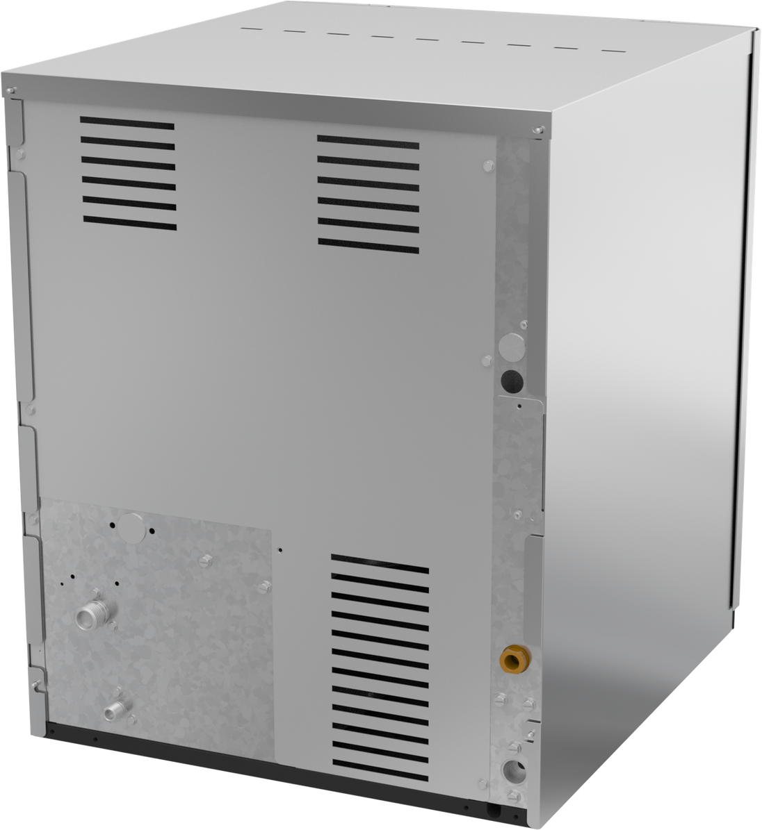 Ice-O-Matic CIM0826FR49 modular ice machine head, Elevation Series full cube, rear left view