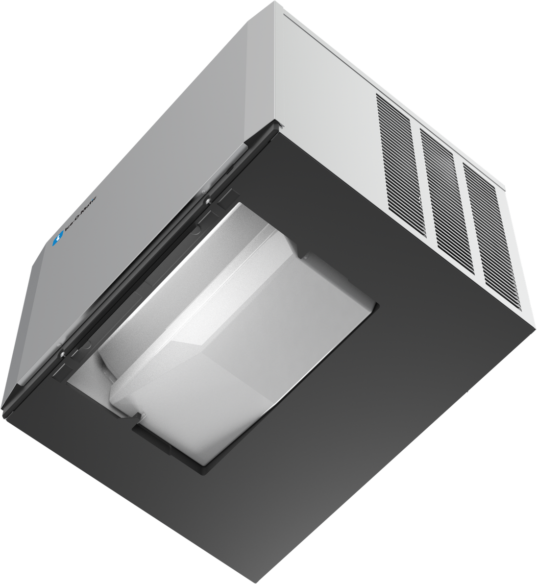 Ice-O-Matic CIM0530HA90 modular ice machine head, Elevation Series half cube, bottom view alternate