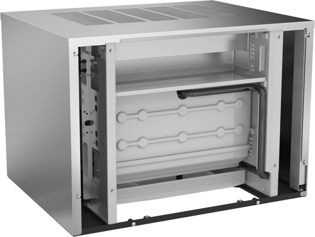 Ice-O-Matic CIM0530FA90 modular ice machine head, Elevation Series full cube, interior view
