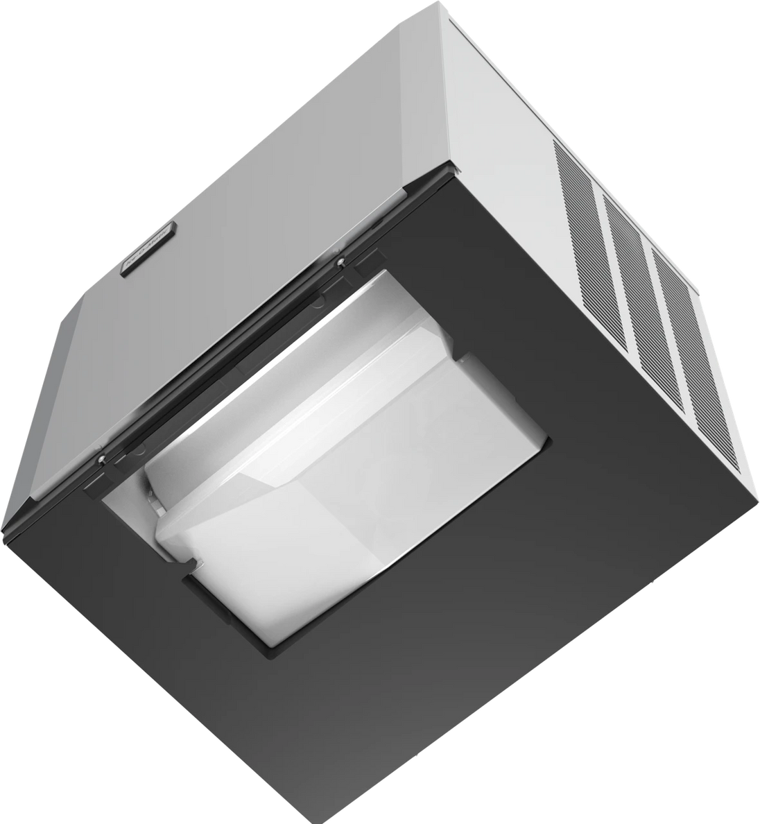Ice-O-Matic CIM1136HA90 modular ice machine head, Elevation Series half cube, bottom view