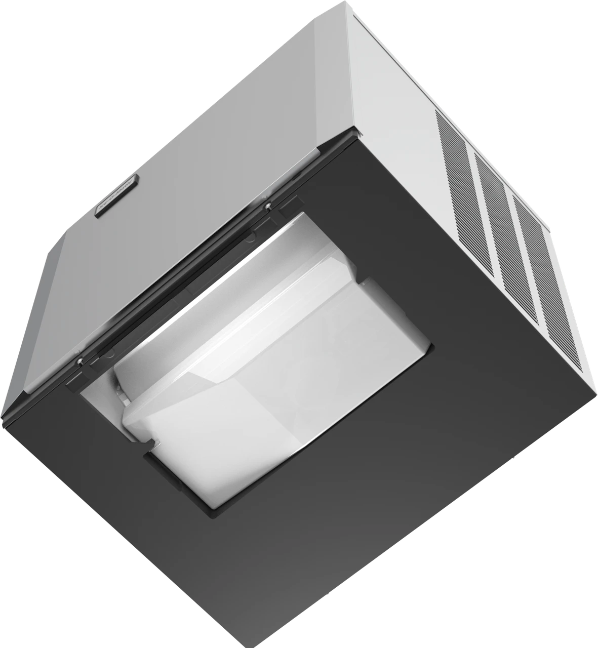 Ice-O-Matic CIM1136HA90 modular ice machine head, Elevation Series half cube, bottom view
