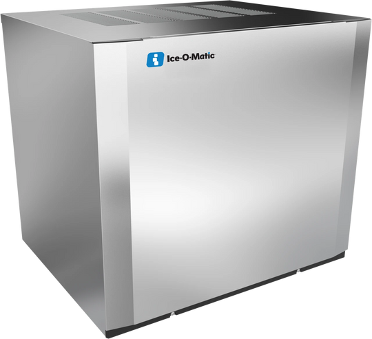 Ice-O-Matic CIM1136HA90 modular ice machine head, Elevation Series half cube, front angle view