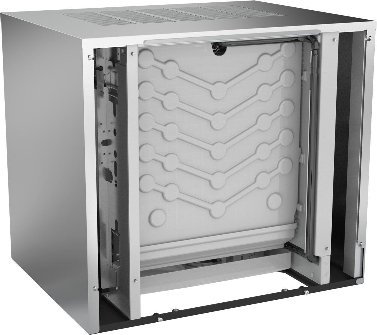 Ice-O-Matic CIM1136FA90 modular ice machine head, Elevation Series full cube, interior view