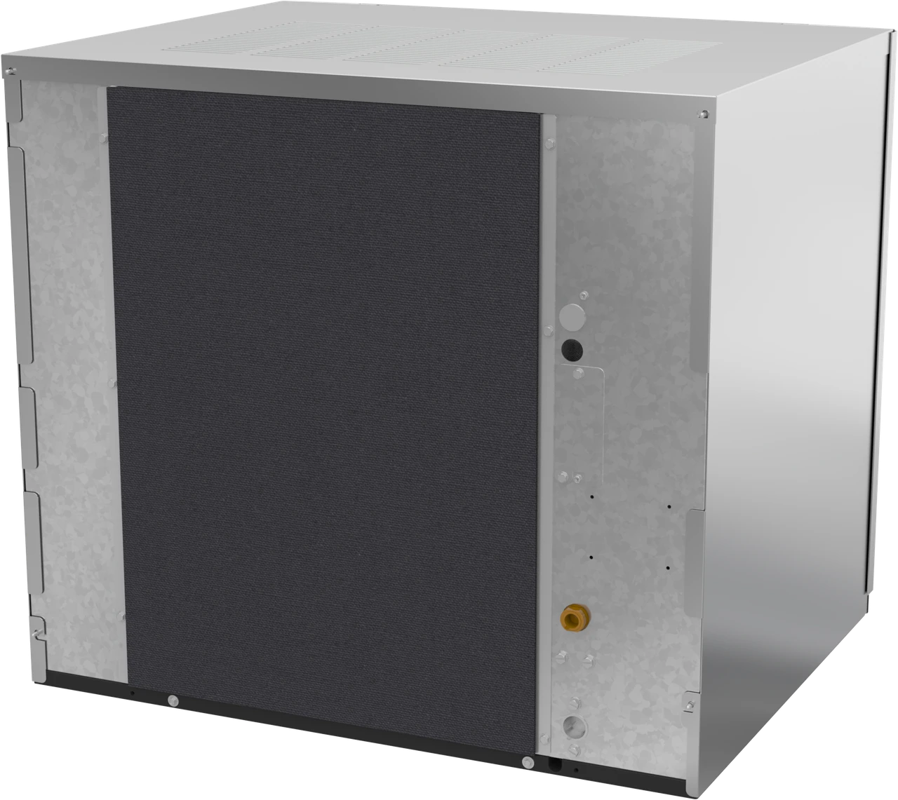 Ice-O-Matic CIM1136HA90 modular ice machine head, Elevation Series half cube, rear left view