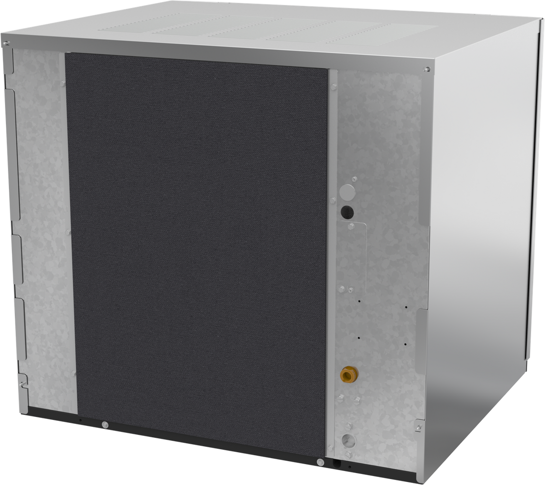 Ice-O-Matic CIM0836FA90 modular ice machine head, Elevation Series full cube, rear left view