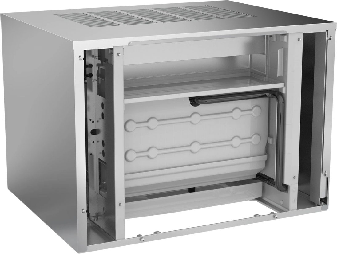 Ice-O-Matic CIM0530HT90 modular ice machine head, Elevation Series half cube, interior view