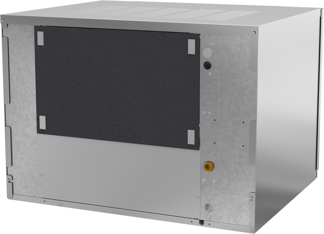 Ice-O-Matic CIM0530HT90 modular ice machine head, Elevation Series half cube, rear left angle view