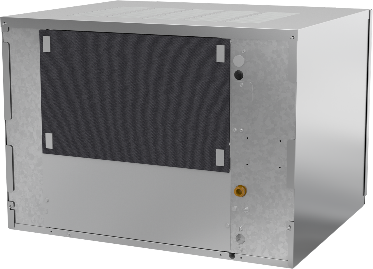 Ice-O-Matic CIM0530HT90 modular ice machine head, Elevation Series half cube, rear left angle view