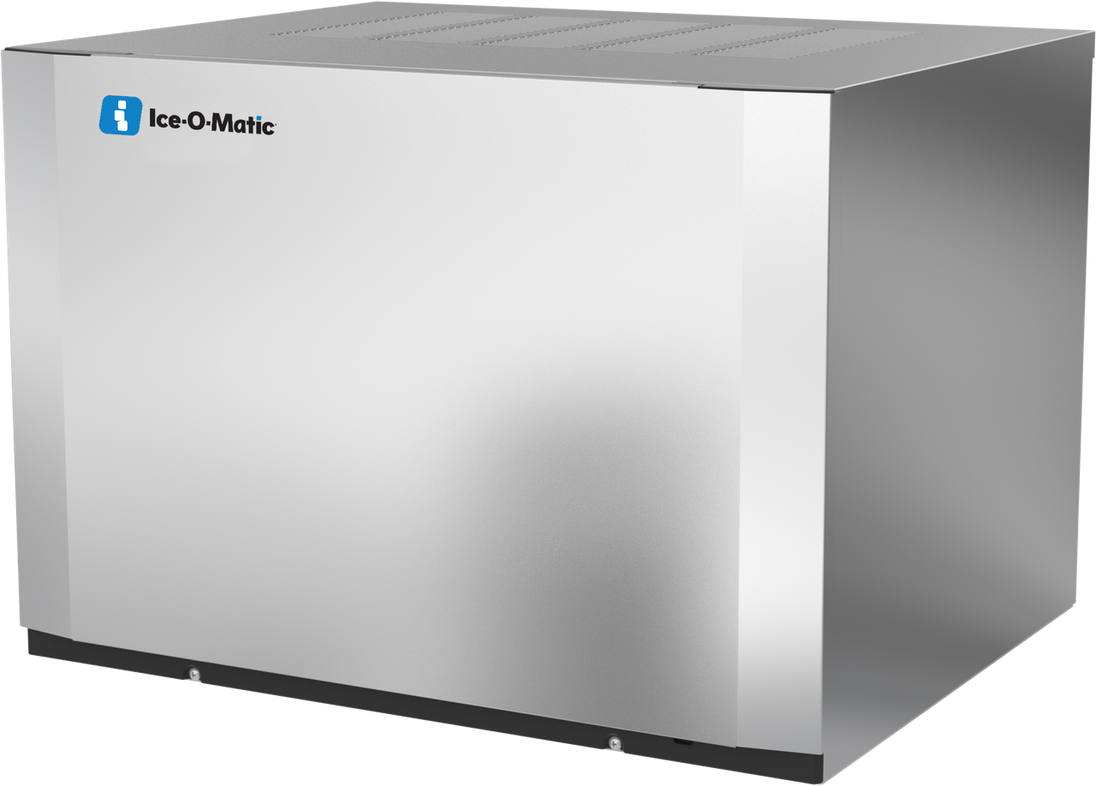 Ice-O-Matic CIM0530HT90 modular ice machine head, Elevation Series half cube, right angle view